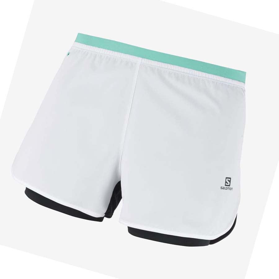 Bermudas Salomon CROSS 2IN1 Mujer Blancos | MX 2343ZUT